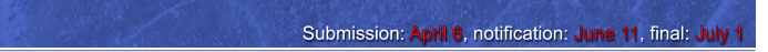 Submission: April 6, notification: June 11, final: July 1